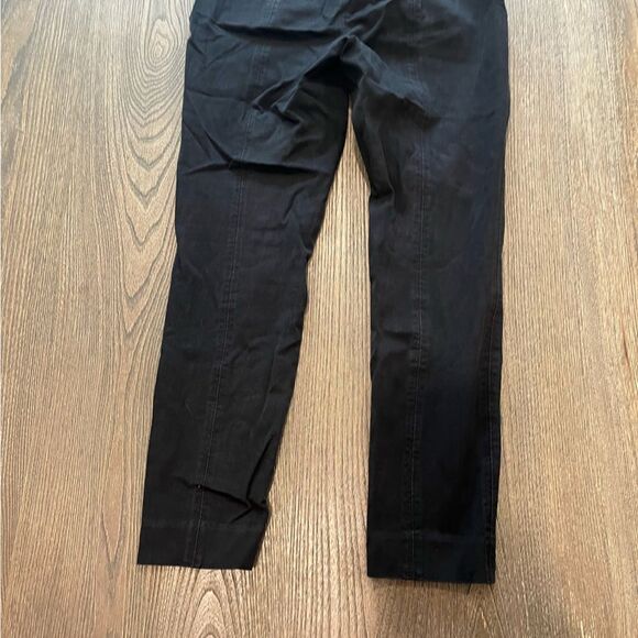 White House Black Market Slim Leg Black Mid Rise Jeans Size 0 - Picture 8 of 9